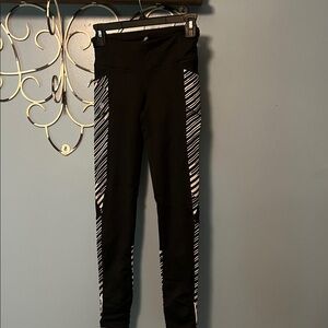 Athleta Classic Black and Gray Leggings